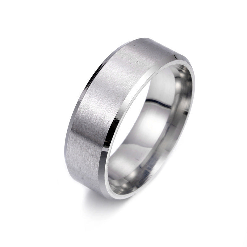 STAINLESS 8MM RING GOLD