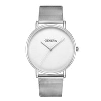 Silver Strap White Plate (Gold Hands)