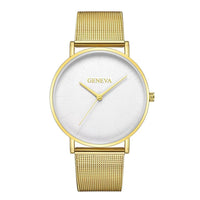 Gold Strap White Plate