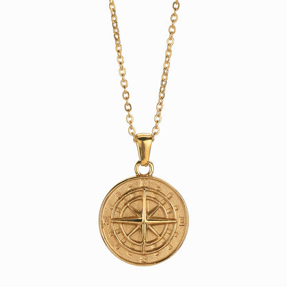 COMPASS PENDANT NECKLACE