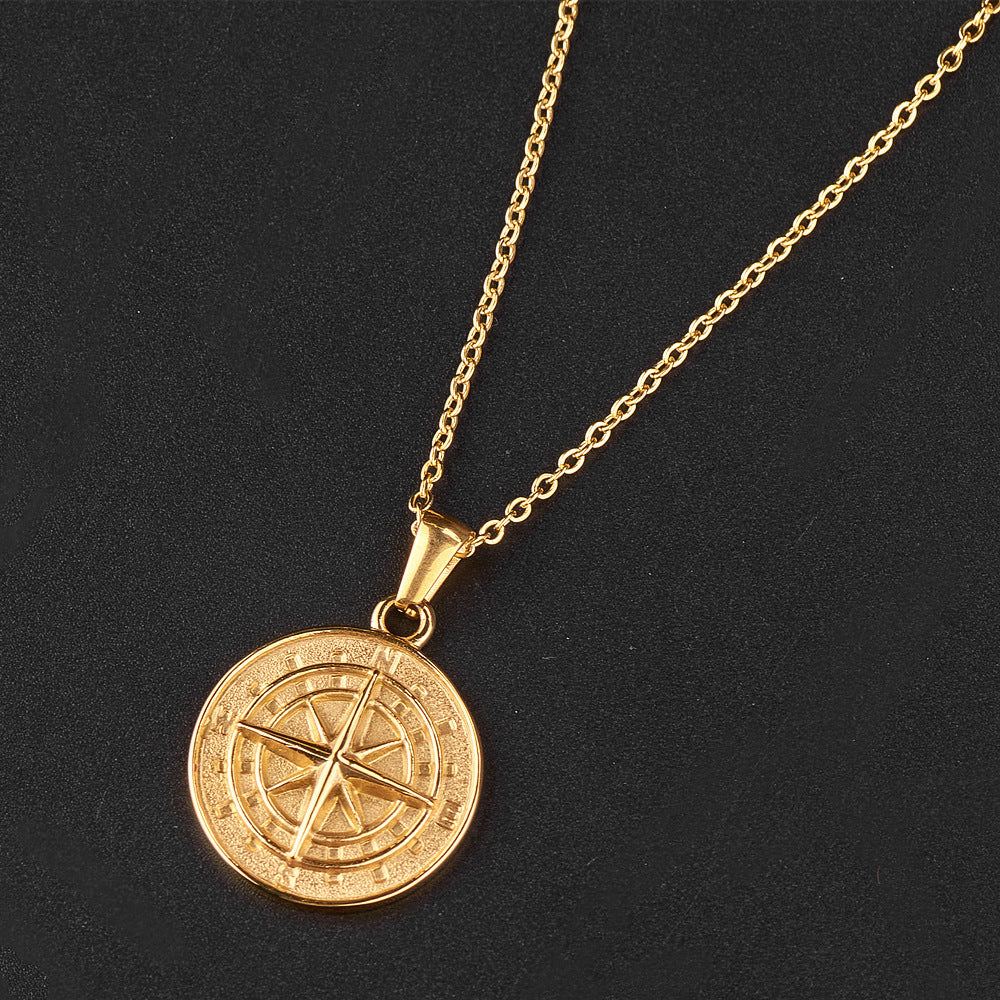 COMPASS PENDANT NECKLACE